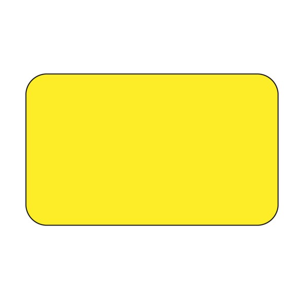 Intravenous Bag Label, Removable Thermal 3" x 5" Yellow